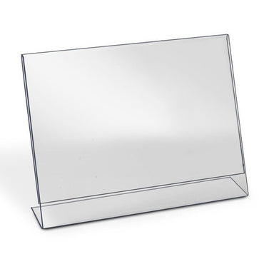 7" X 5-1/2" ACRYLIC SLANT BACK SIGN HOLDER - Braeside Displays