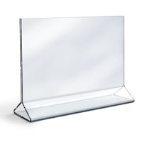 7" X 5" ACRYLIC TOP LOADING DOUBLE SIDED SIGN HOLDER - Braeside Displays