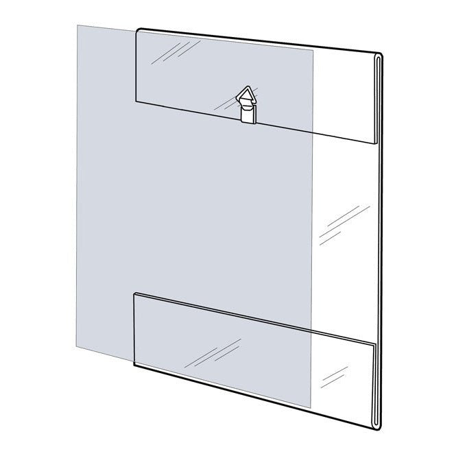 8-1/2" X 11" SIDE LOADING ACRYLIC WALL FRAME - Braeside Displays