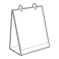 8-1/2" X 11" TABLETOP FLIP CHART A-STYLE - Braeside Displays