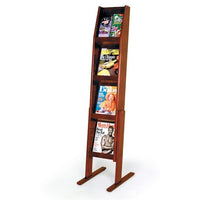 8 POCKET, 4 SHELF LITERATURE FLOOR DISPLAY - Braeside Displays