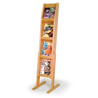 8 POCKET, 4 SHELF LITERATURE FLOOR DISPLAY - Braeside Displays