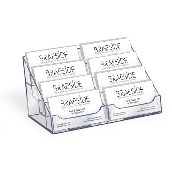 8 POCKET 4-TIER BUSINESS CARD HOLDER - Braeside Displays