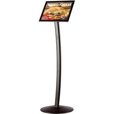 8.5" X 11" Curved Pedestal Sign Stand - Braeside Displays