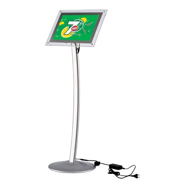 8.5" x 11" LED-Lit Acrylic Sign Frame Stand - Braeside Displays