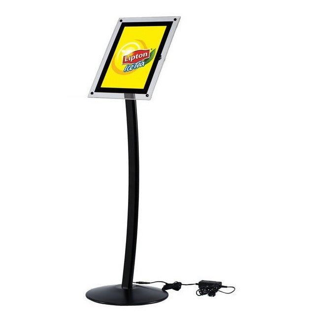 8.5" x 11" LED-Lit Acrylic Sign Frame Stand - Braeside Displays