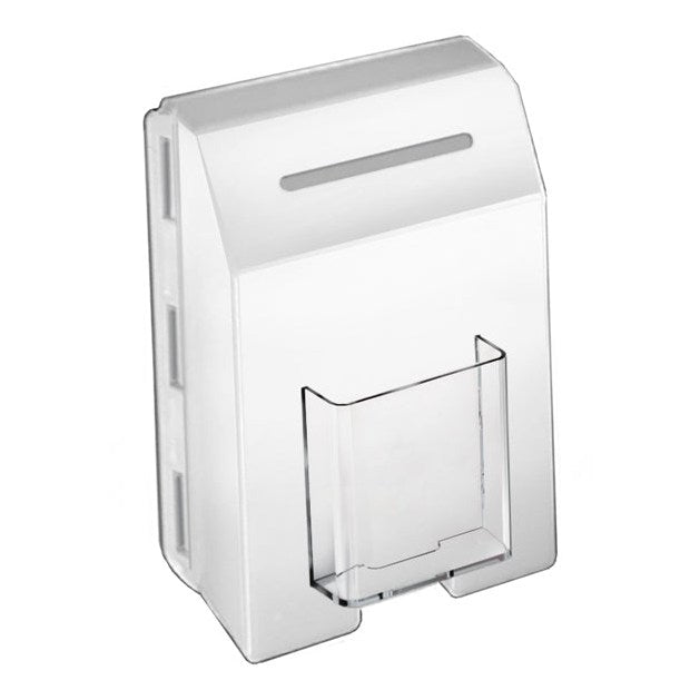 8.5" x 11" Molded Ballot Box, White - Braeside Displays