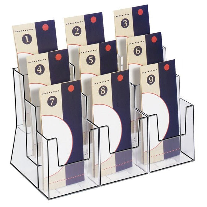 9 POCKET 3-TIER TRI-FOLD HOLDER - Braeside Displays