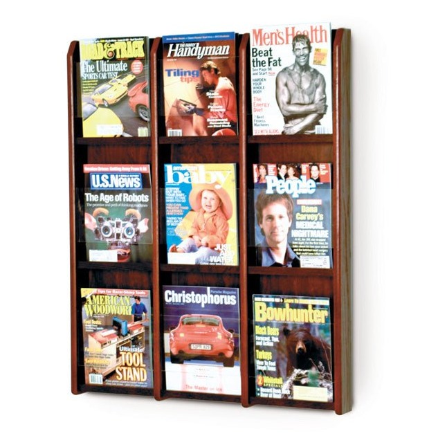 9 POCKET MAGAZINE WALL DISPLAY - Braeside Displays