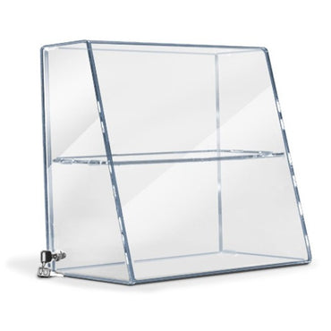 Acrylic Slanted-Front Straight Shelf Case - Braeside Displays