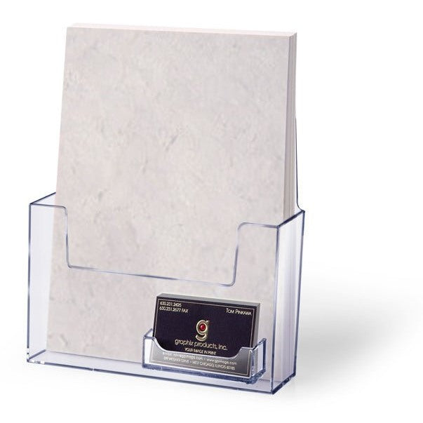 CATALOG HOLDER WITH BUSINESS CARD POCKET - Braeside Displays