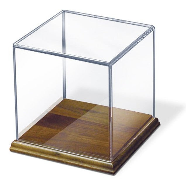 Clear Acrylic Case with Solid Walnut Base - Braeside Displays