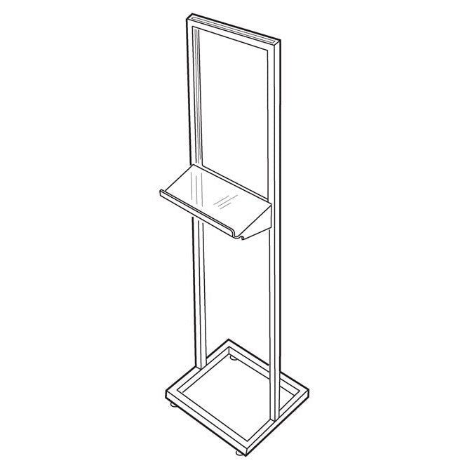 Clear Writing Stand - Braeside Displays