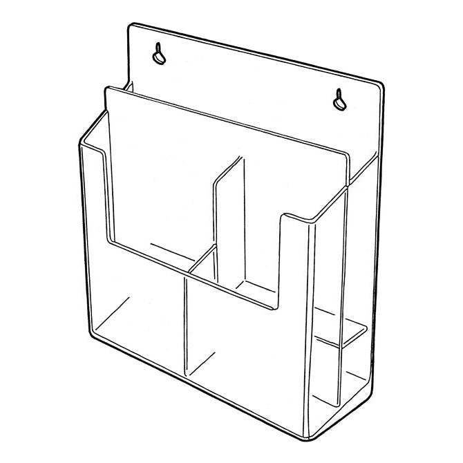 Convertible Four Pocket Slatwall Holder - Braeside Displays