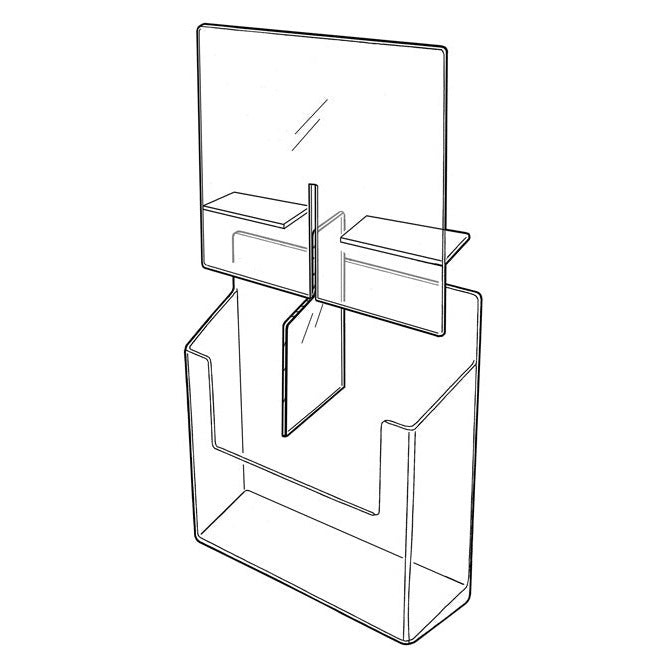 Convertible Four Pocket Slatwall Holder - Braeside Displays