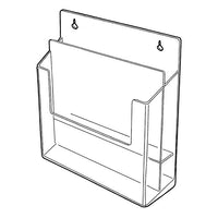 Convertible Two-Tier Slatwall Catalog Holder - Braeside Displays