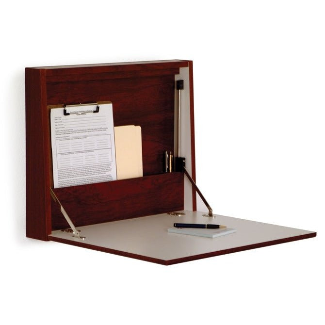 FOLD-AWAY WALL DESK / LAPTOP WORKSTATION - Braeside Displays