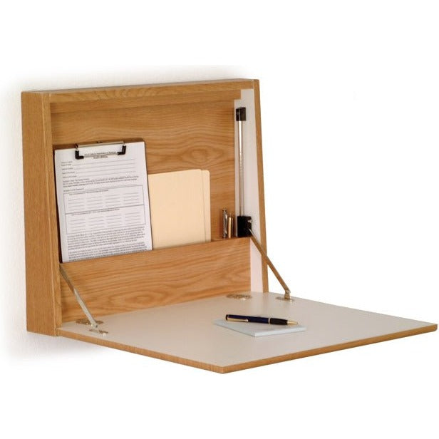 FOLD-AWAY WALL DESK / LAPTOP WORKSTATION - Braeside Displays