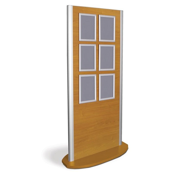 Kensington Information Kiosk with Six Sign Frames - Braeside Displays