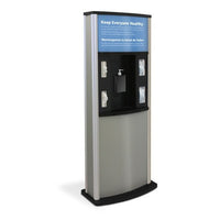 Series 900 Deluxe Infection Control Kiosk, Matte Finish - Braeside Displays