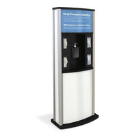 Series 900 Deluxe Infection Control Kiosk, Matte Finish - Braeside Displays