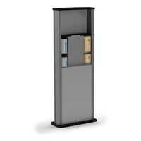 Series 900 Deluxe Infection Control Kiosk, Matte Finish - Braeside Displays