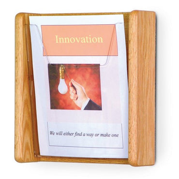 SINGLE POCKET SLANTED MAGAZINE WALL RACK - Braeside Displays