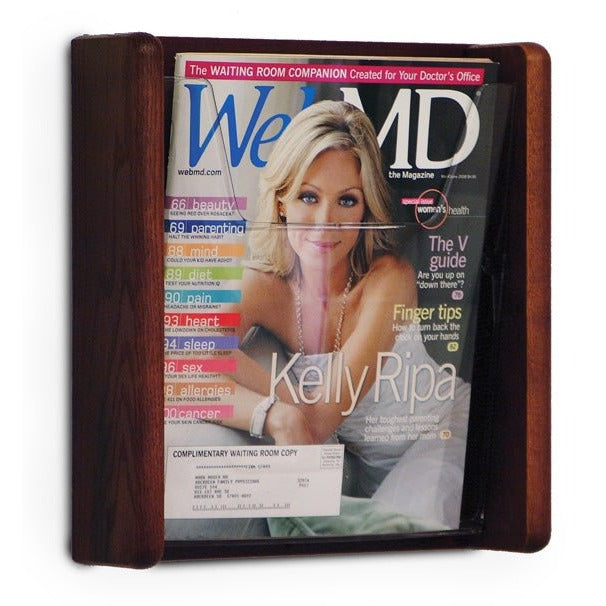 SINGLE POCKET SLANTED MAGAZINE WALL RACK - Braeside Displays