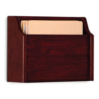 SINGLE POCKET WOODEN EXTRA DEEP WALL MOUNT FILE AND CHART HOLDER - Braeside Displays