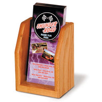 SINGLE POCKET WOODEN LITERATURE COUNTER DISPLAY - Braeside Displays