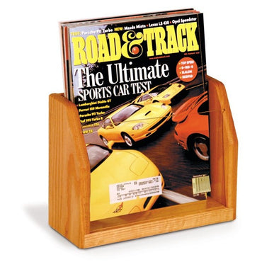 SINGLE POCKET WOODEN MAGAZINE COUNTER DISPLAY - Braeside Displays