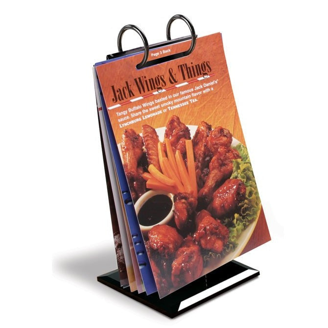 Tabletop Menu Flip Chart, Narrow Ring - Braeside Displays