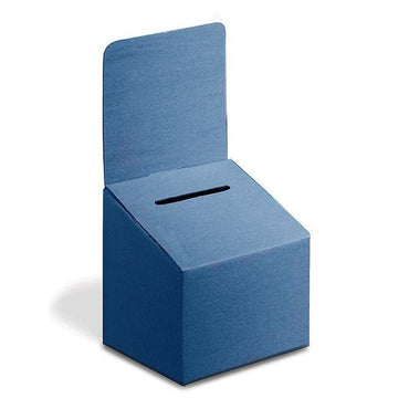 7PK Cardboard Ballot Box with Removable Header & Side Pocket - White 1 –  FixtureDisplays