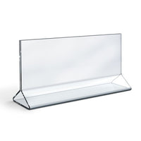 11" X 4" ACRYLIC TOP LOADING DOUBLE SIDED SIGN HOLDER - Braeside Displays