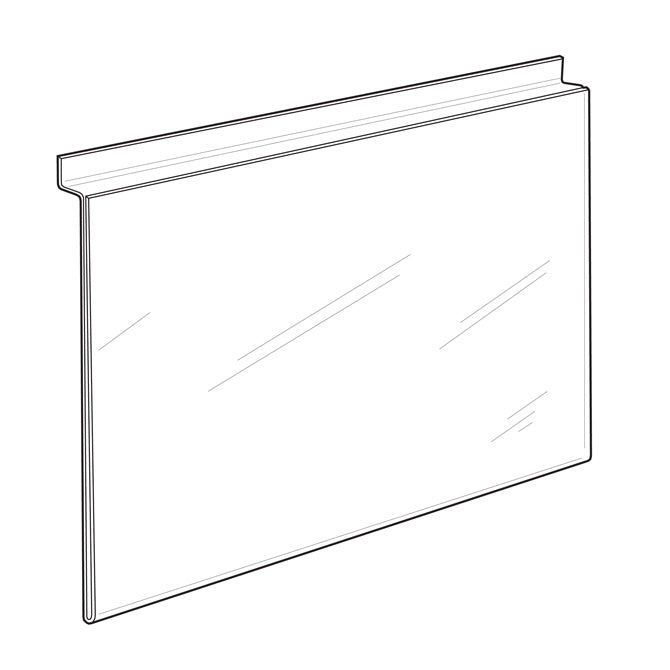 11" x 8-1/2" Top Loading Acrylic Slatwall Frame - Braeside Displays