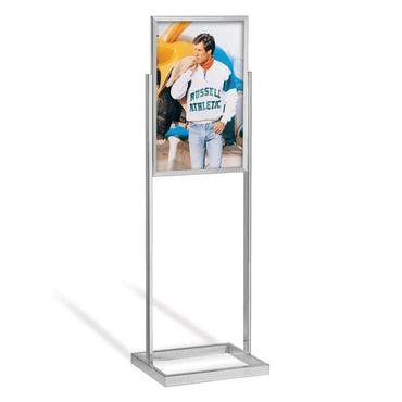 2x Poster Stands Double-Sided Pedestal Sign Stand Adjustable Height Display  Rack