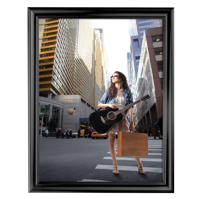 22" x 28" Decorative Snap Poster Frame, Black - Braeside Displays