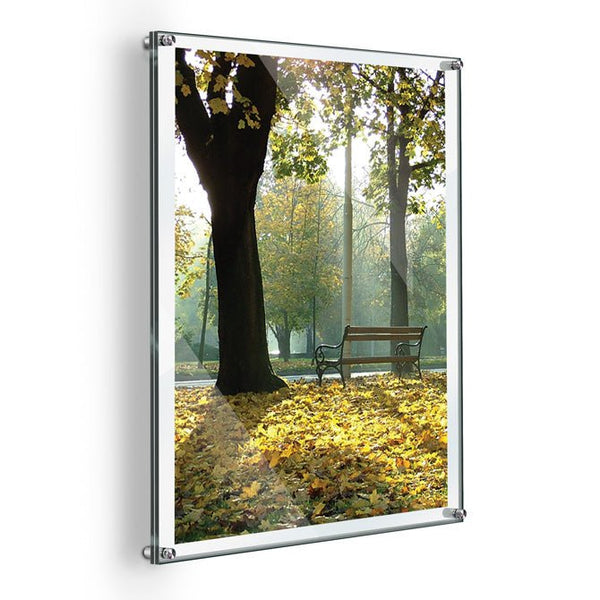 Extra-Large Acrylic Poster Frames with Standoffs Hardware – Bundle Deal
