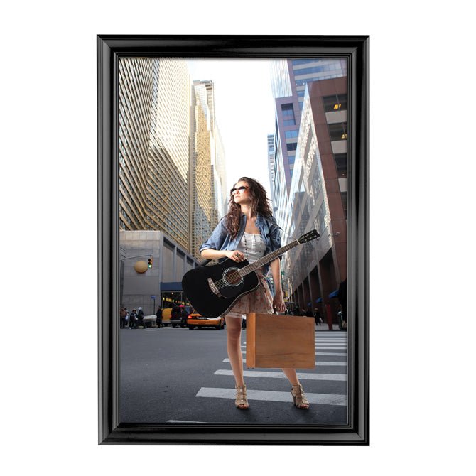 24" x 36" Decorative Snap Poster Frame, Black - Braeside Displays