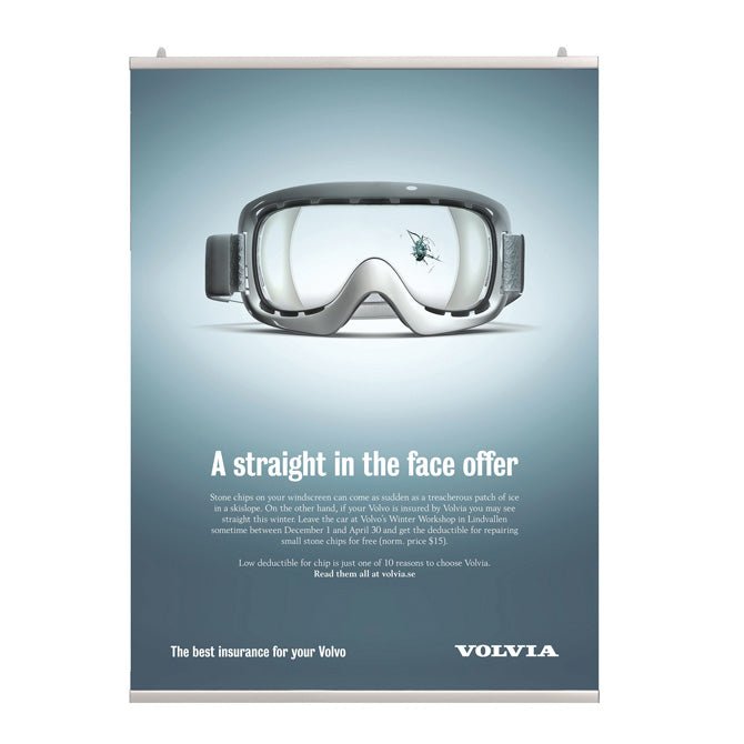 36" Aluminum Poster & Banner Hanging Rail Set Braeside Displays