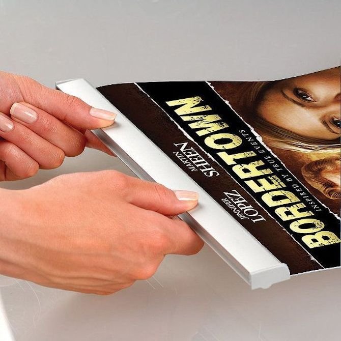 48" Aluminum Poster & Banner Hanging Rail Set Braeside Displays