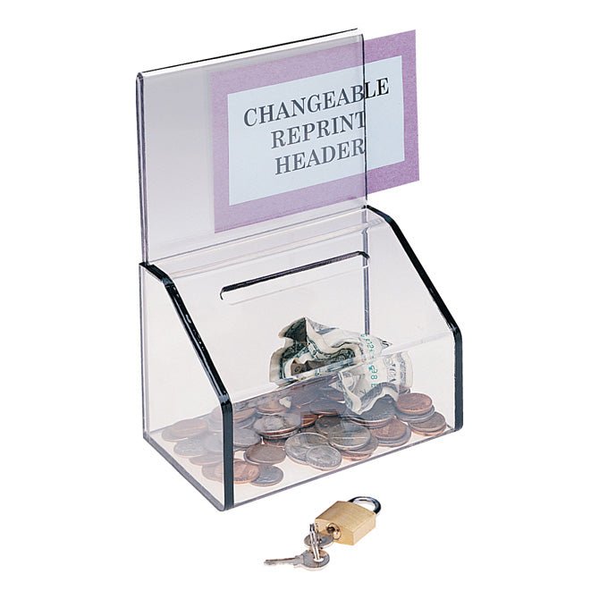 5" x 3" Charity Collection Container - Braeside Displays