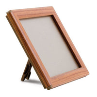 5" X 7" CONVERTIBLE SIGN SNAP FRAME, WOOD FINISH, WITH COUNTER SUPPORT - Braeside Displays