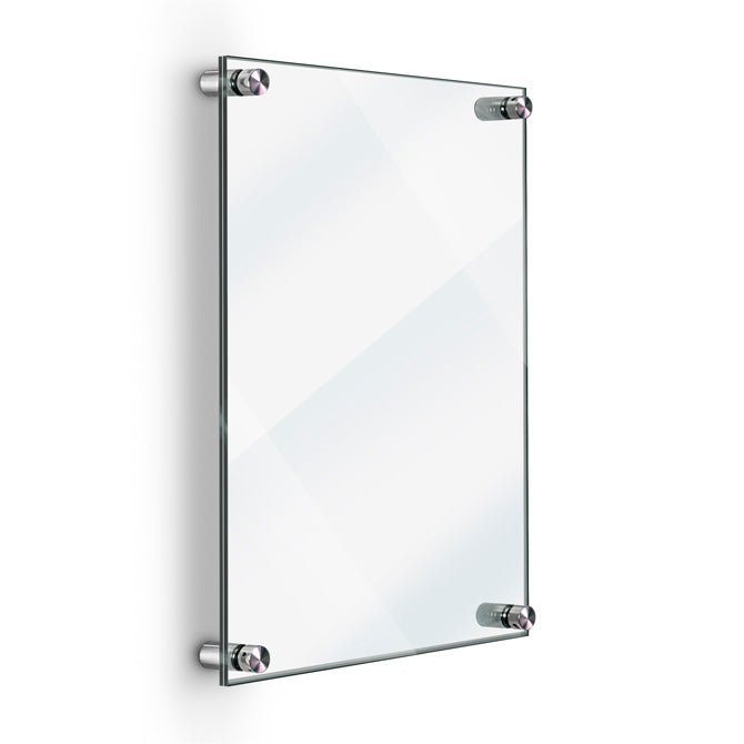 Clear Acrylic Double Sided Sign Holder 5.5 x 8.5 Vertical