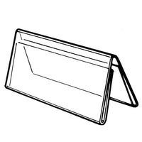7" X 5" ACRYLIC TWO SIDED TENT STYLE SIGN HOLDER - Braeside Displays