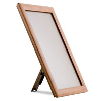 8" X 10" CONVERTIBLE SIGN SNAP FRAME, WOOD FINISH, WITH COUNTER SUPPORT - Braeside Displays