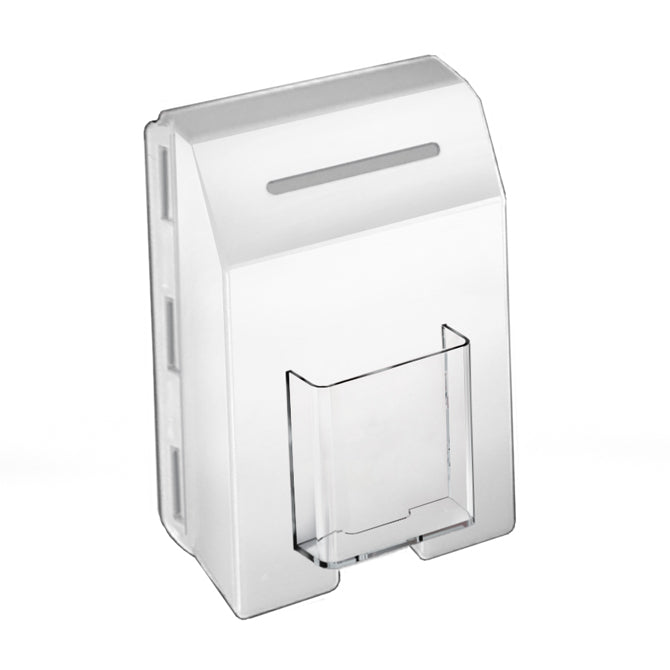 8.5" x 11" Molded Ballot Box, White - Braeside Displays