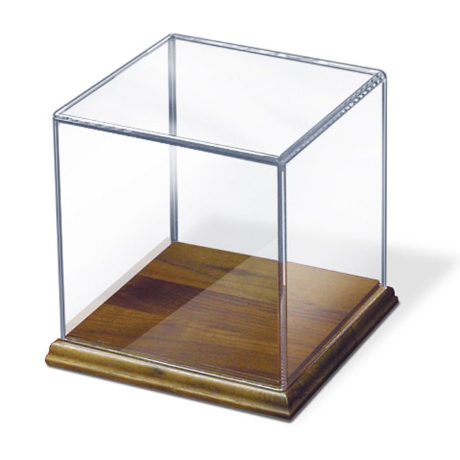 Clear Acrylic Case with Solid Walnut Base - Braeside Displays