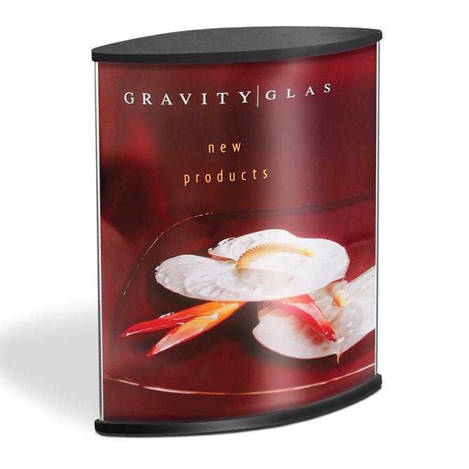 CURVISO® CURVED DOUBLE SIDED SIGN HOLDER - Braeside Displays