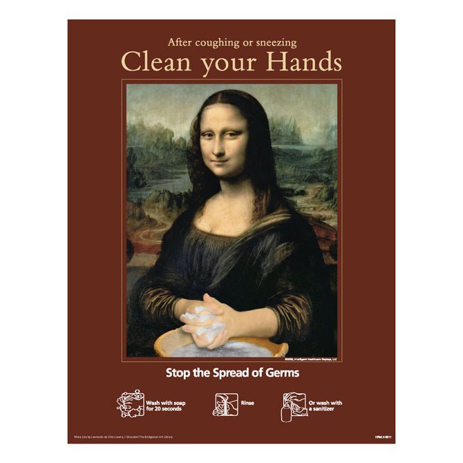 Mona Lisa Hand Hygiene Posters - Braeside Displays